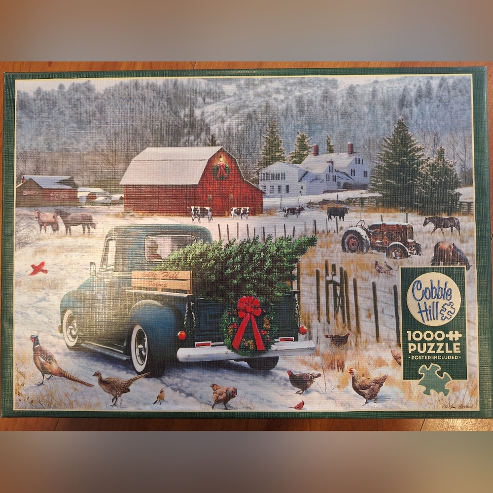 1000 pc cobble hill puzzle - Home for Christmas